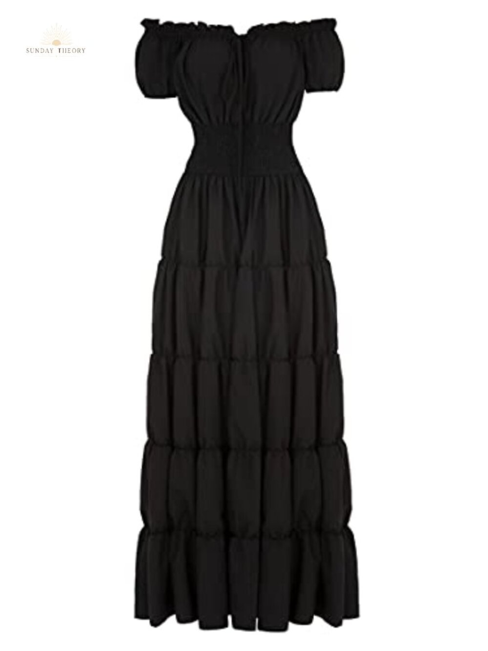 Renaissance Peasant Maxi Dress Off Shoulder Medieval Costume